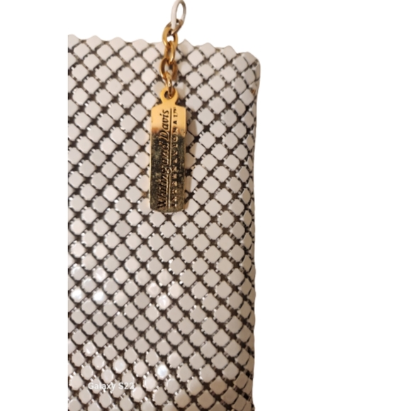 NWOT Vintage Whiting & Davis Off White Mesh Bag. - Picture 2 of 7